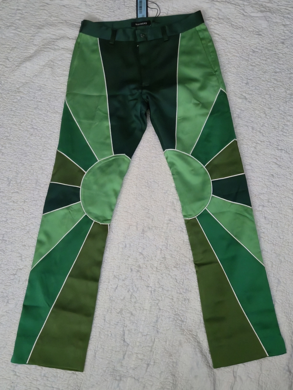 Nahmias Silk Sunshine Trousers Size Medium/32 Waist